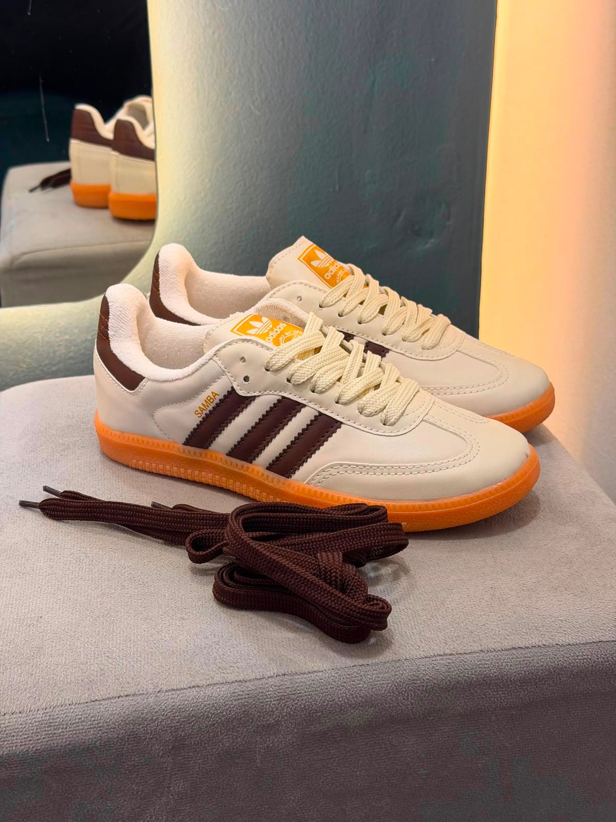 Adidas Samba Og Bege/Marrom