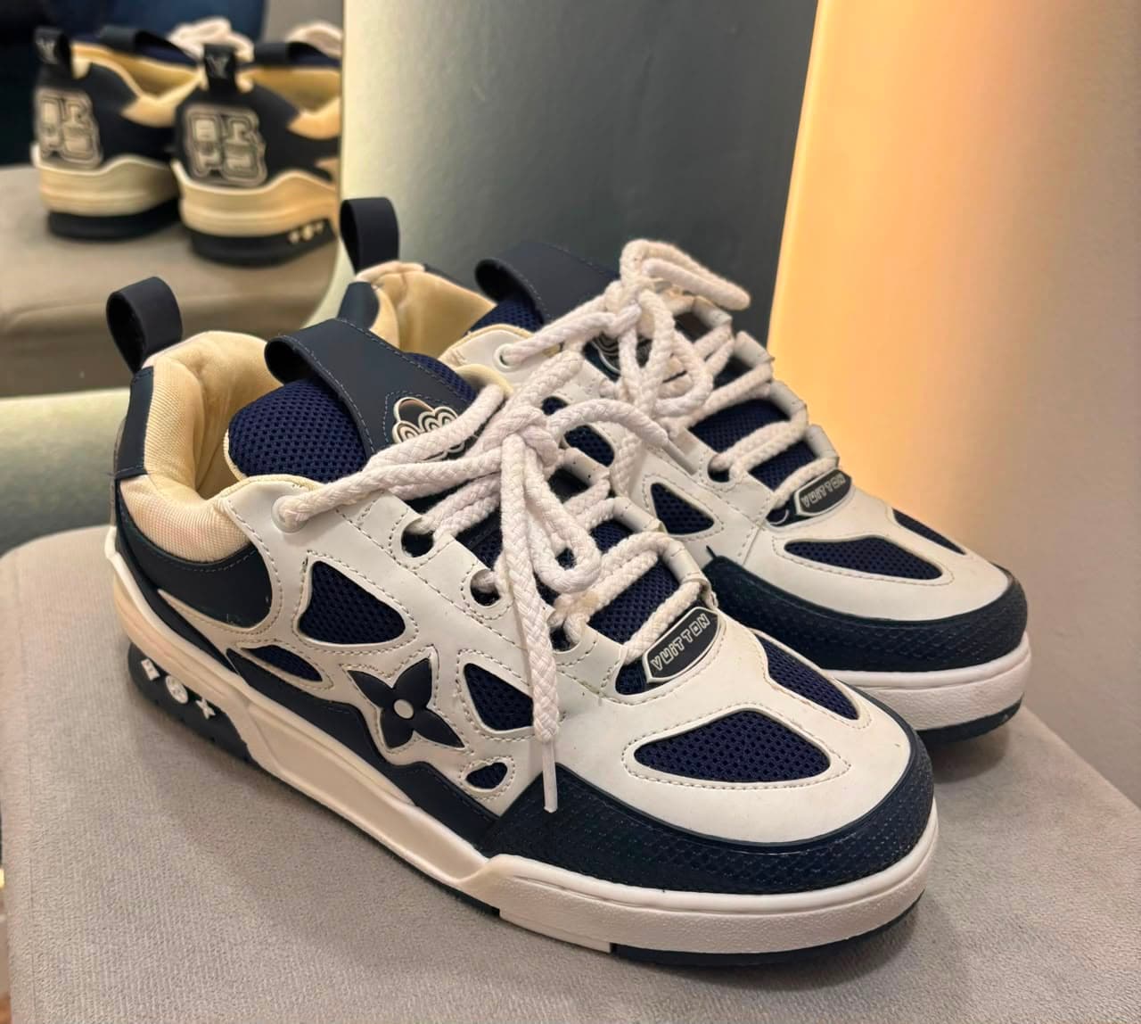 LV Skate Branco/Azul